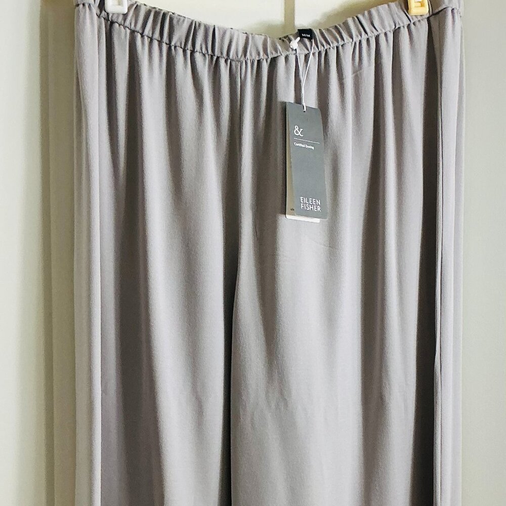 NEW Eileen Fisher Silk Crop Pants | Wide Leg Lounge Trousers | Cozy Fall Pants